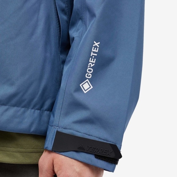 Adidas Men's Xperior Gore-Tex Packable Jacket in Wonder Steel medium - Picture 4 of 9